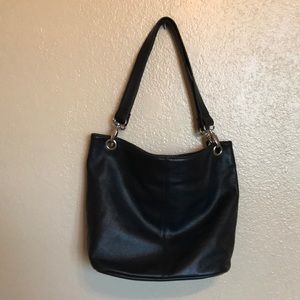 Worthington Black leather handbag